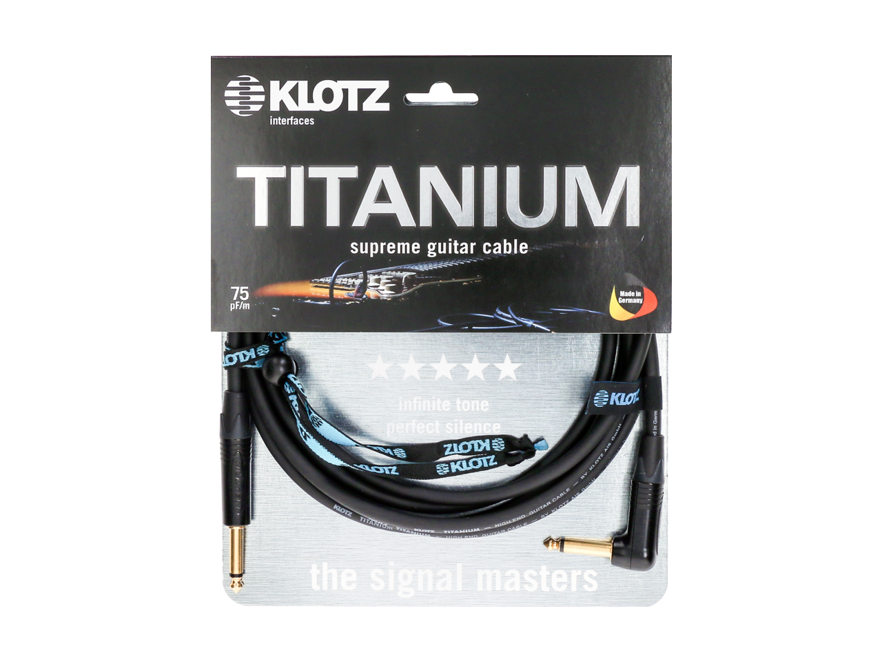 Klotz TI PR Titanium Supreme Guitar Cable - 3m