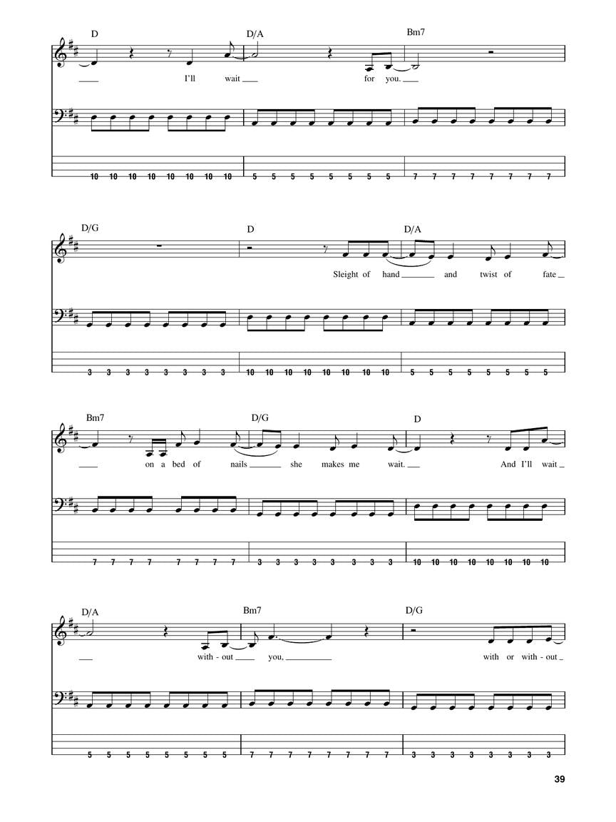 Easy Songs Bass Play Along Volume 34 Book/Ola