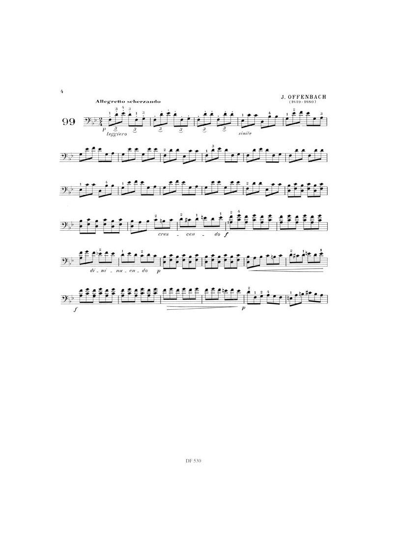 Feuillard - Technique Of Cello Volume 6 Book