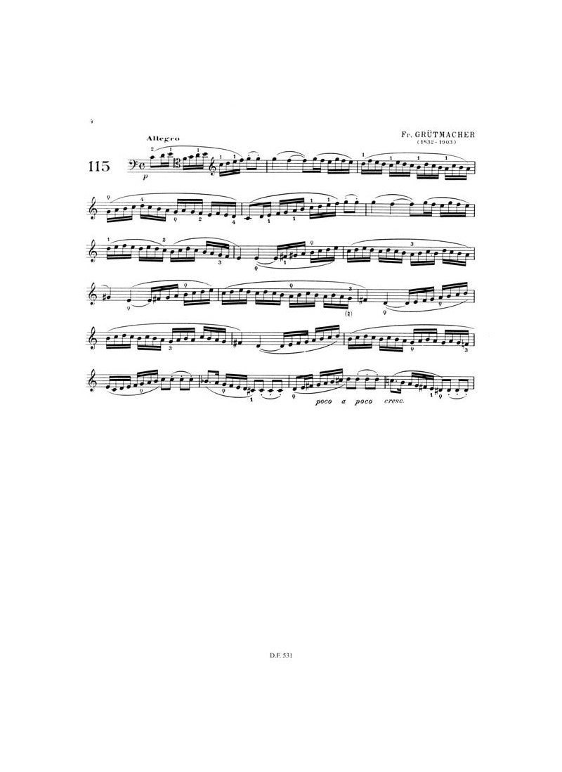 Feuillard - Technique Of Cello Volume 7 Book
