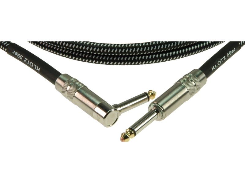 Klotz VIN A 59Er Pro Vintage Guitar Cable With Right Angled Jack - 3m