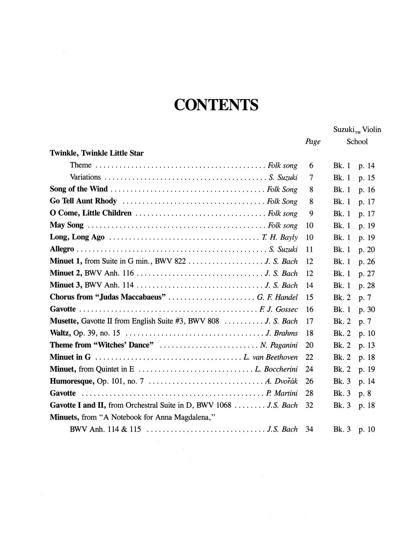 Suzuki Violin School - 21 Pieces For Violin With Guitar Book
