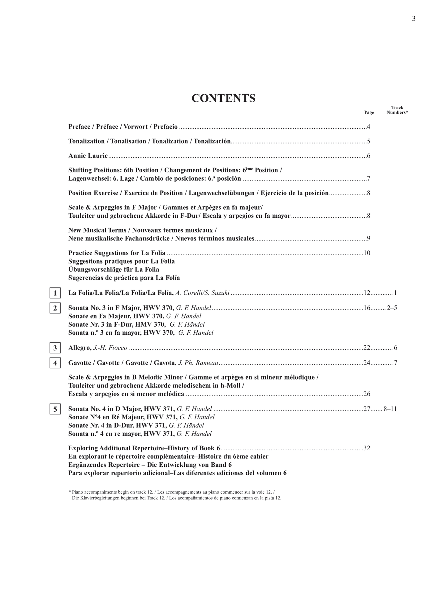 Suzuki Violin School - Volume 6 Violin Part Book with CD