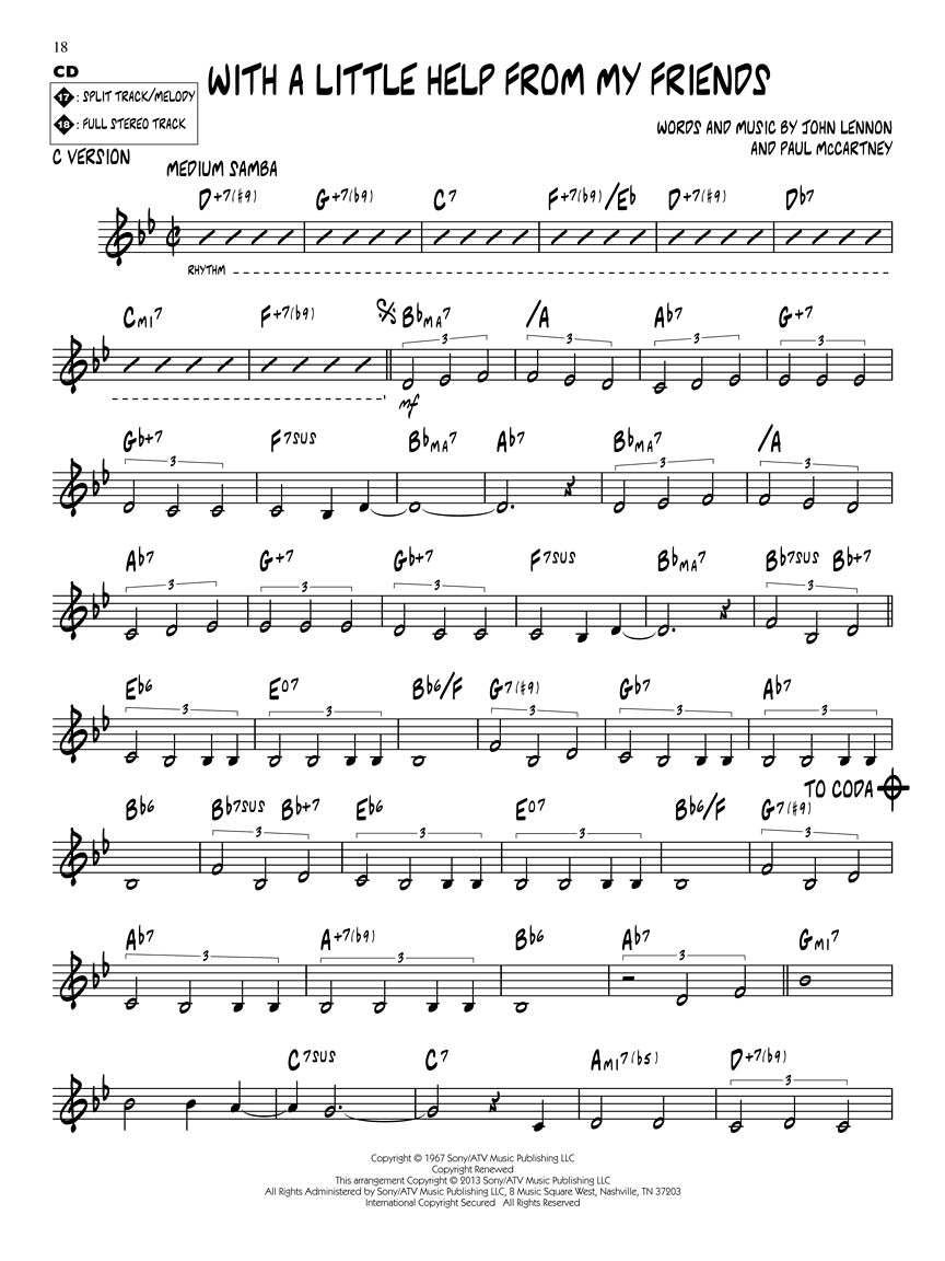 Pop Standards - Jazz Play Along Volume 172 Book/Cd