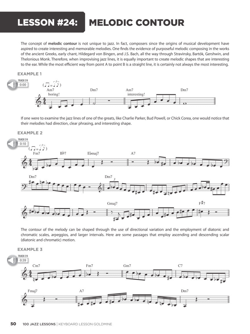 100 Jazz Lessons Goldmine Series Keyboard Book/Ola