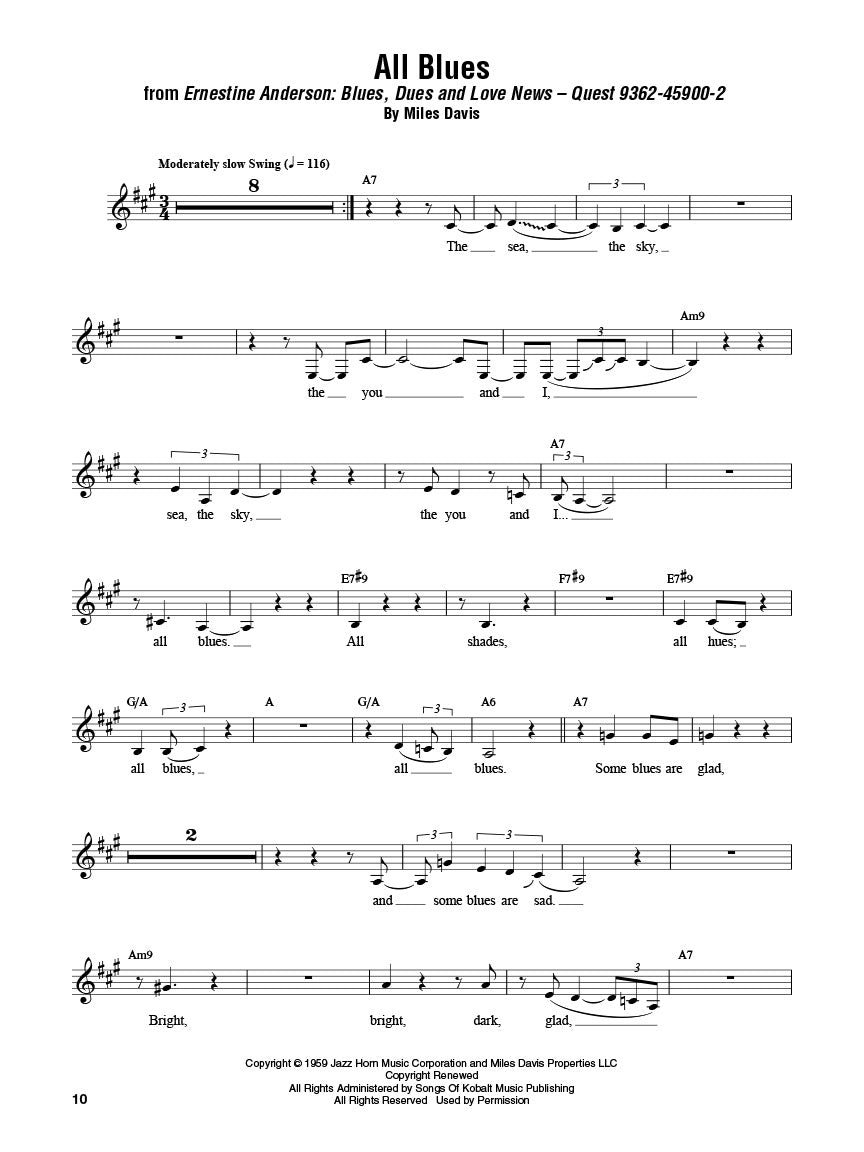 Scat Omnibook For Vocalists and B Flat Instruments