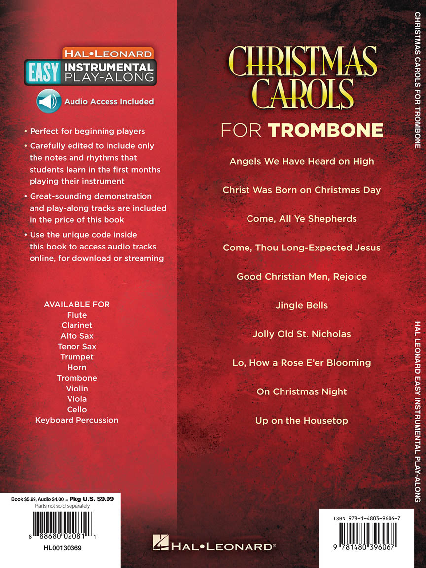 Christmas Carols For Trombone Book/Ola