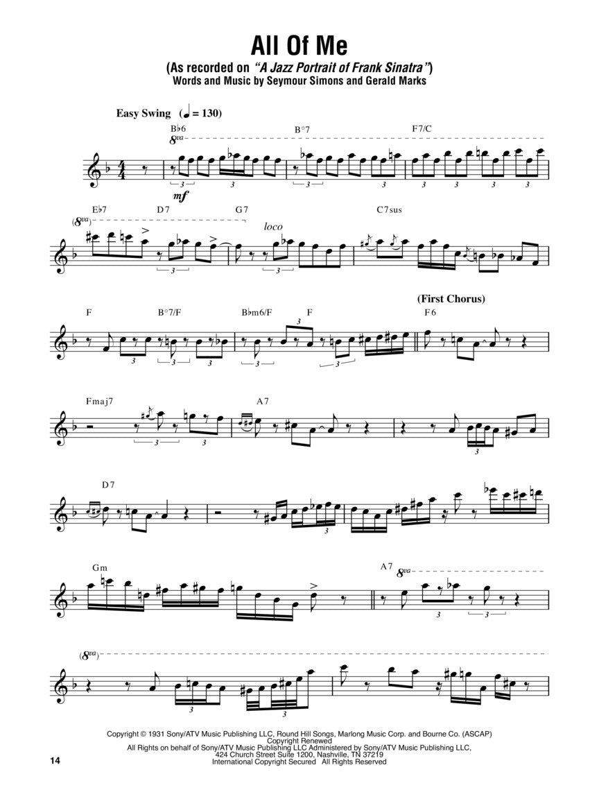 Oscar Peterson - Omnibook E Flat Instruments (40 Songs)