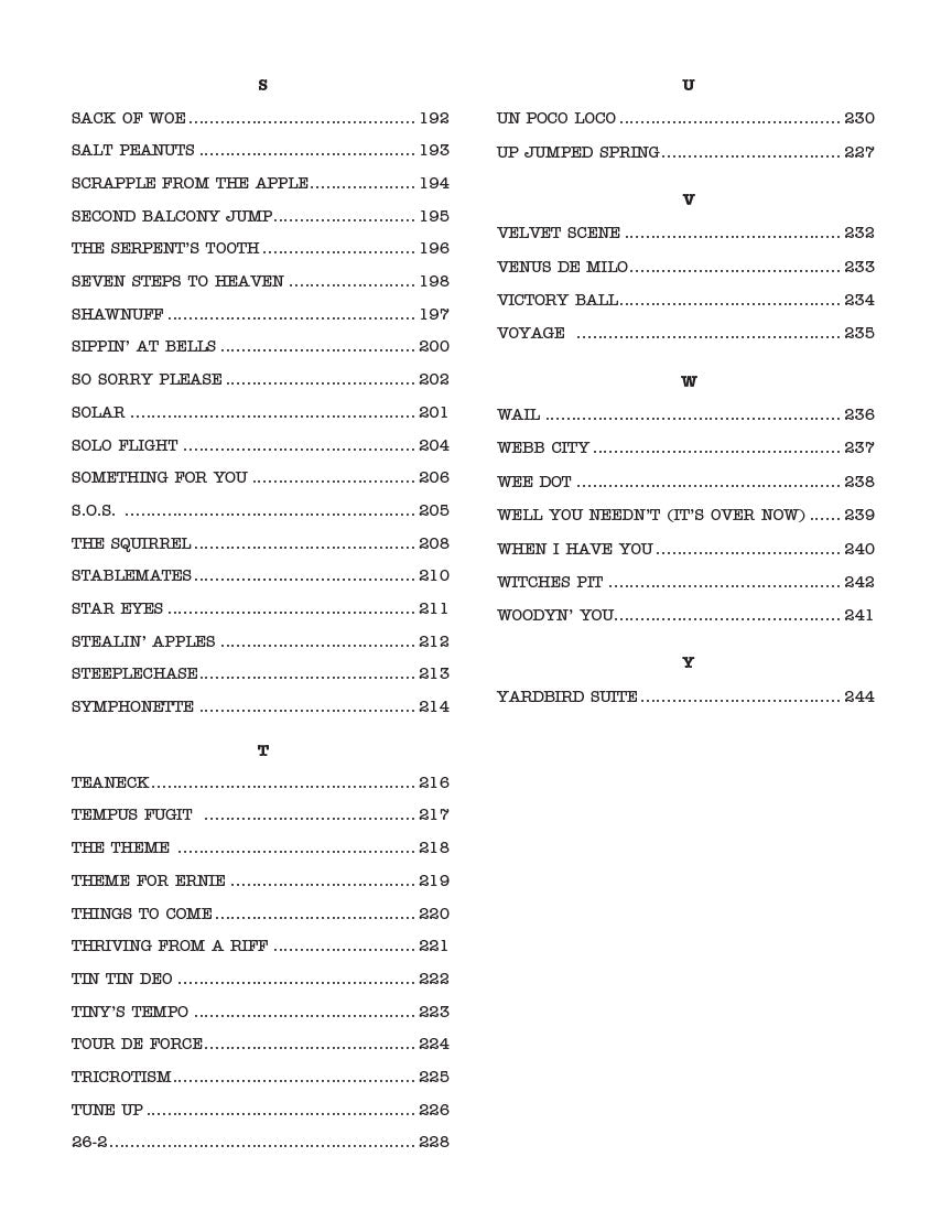 The Real Bebop Book - C Instruments (200 Songs)