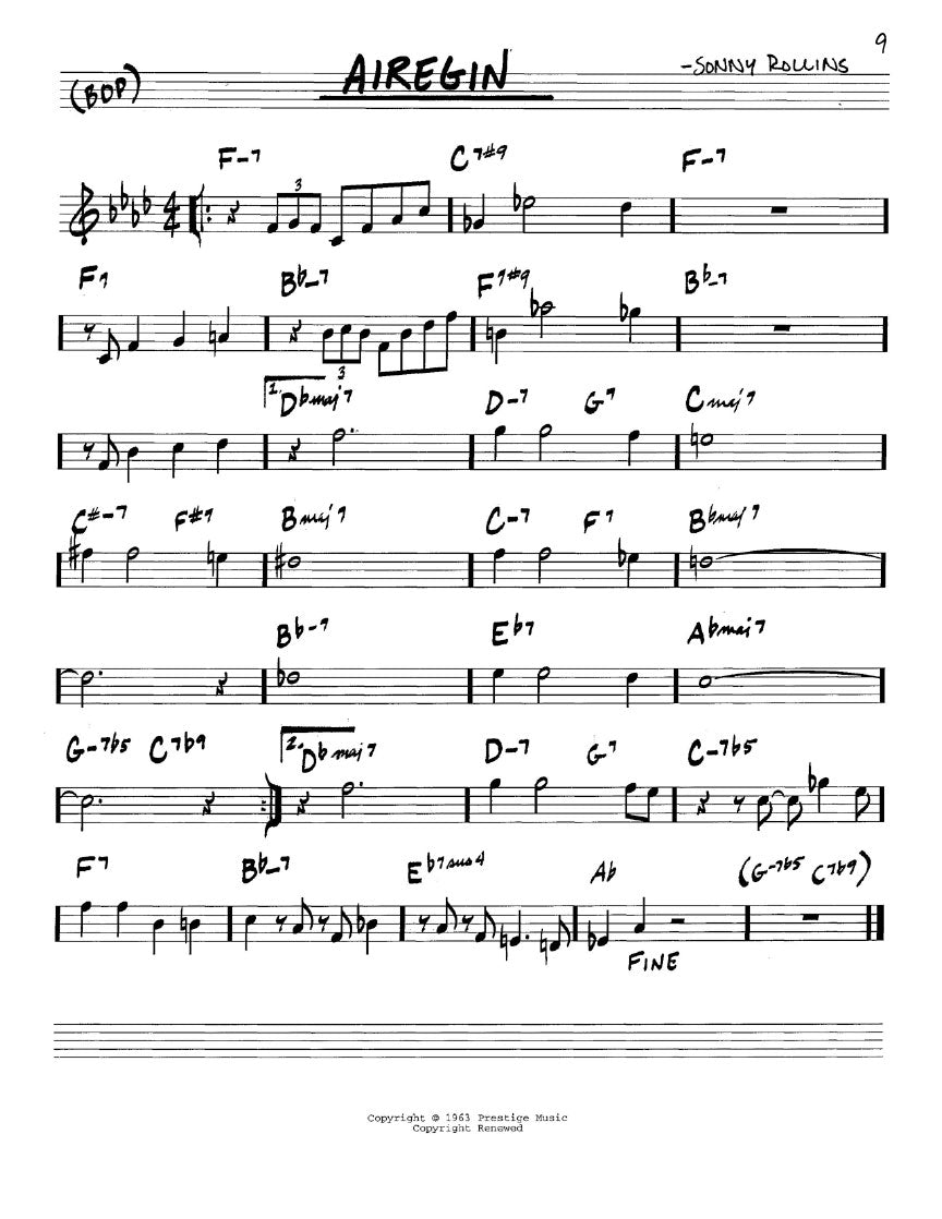 The Real Bebop Book - C Instruments (200 Songs)