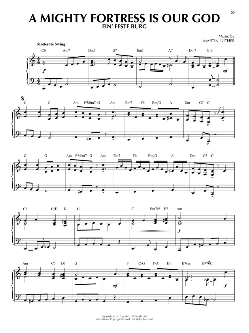 Hymns - Jazz Piano Solos Volume 47 Book