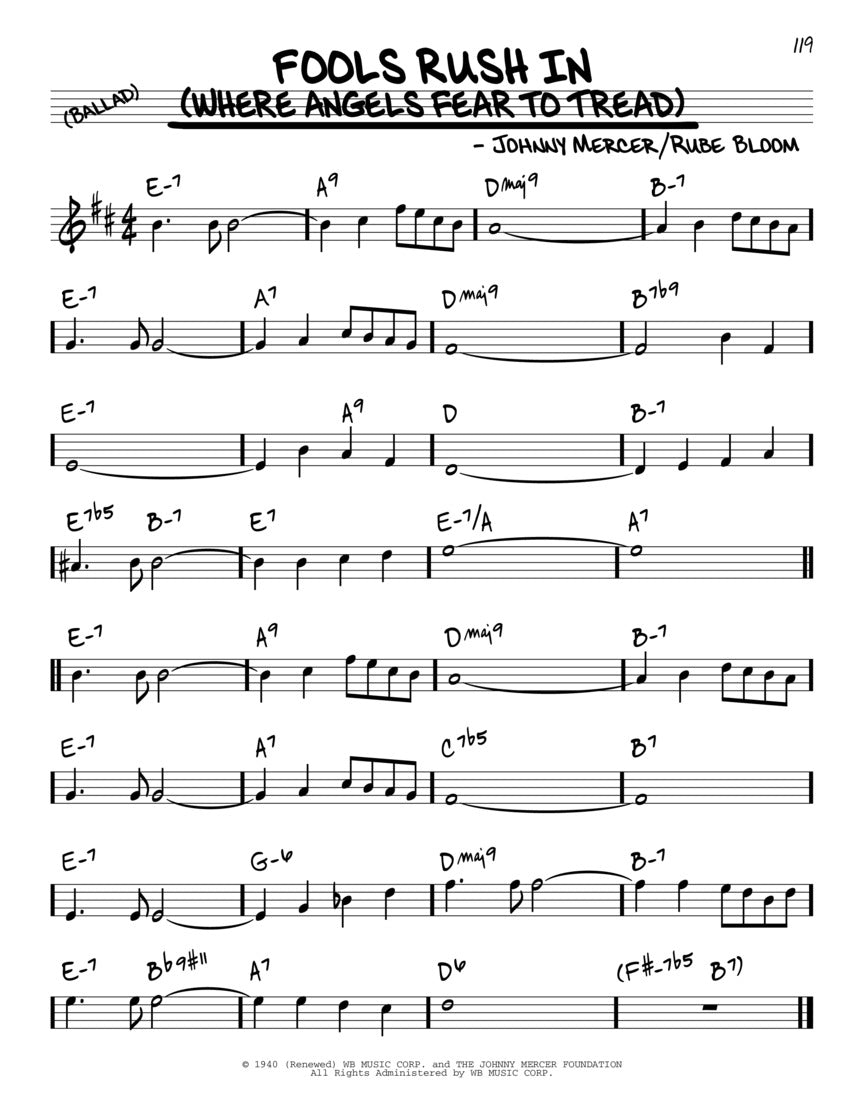 The Real Book B Flat Instruments Volume 6 (400 Songs)