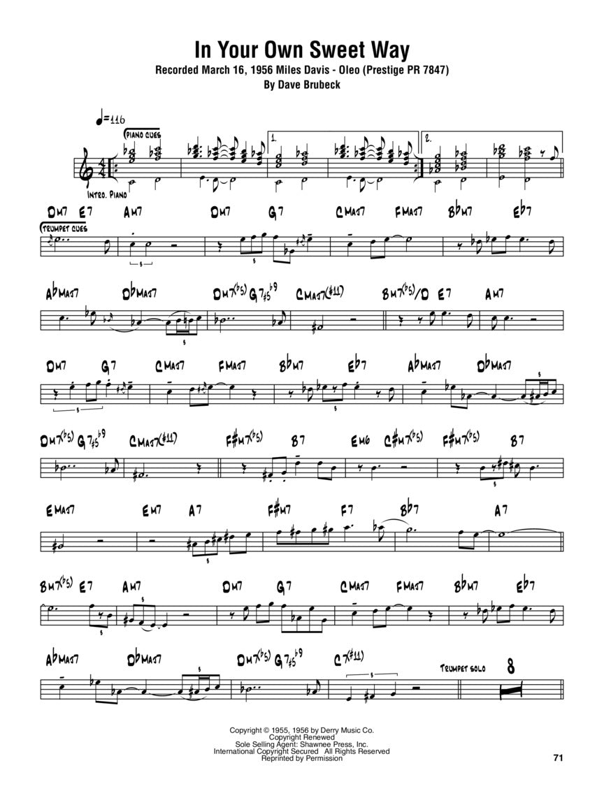 Sonny Rollins Omnibook - B Flat Instruments