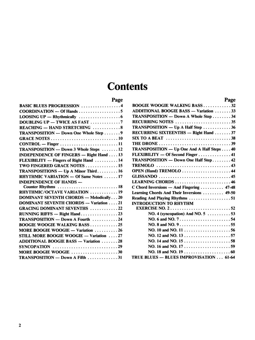 Basic Blues For Piano Book/Ola