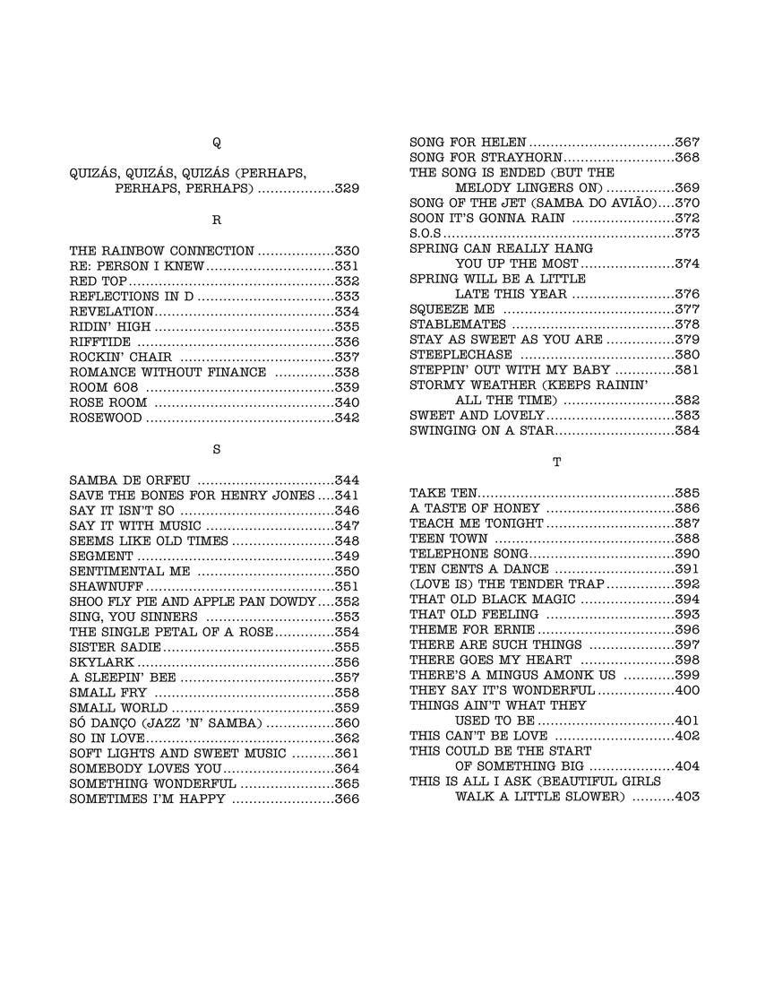 The Real Book Volume 3 - E Flat Edition (400 Songs)
