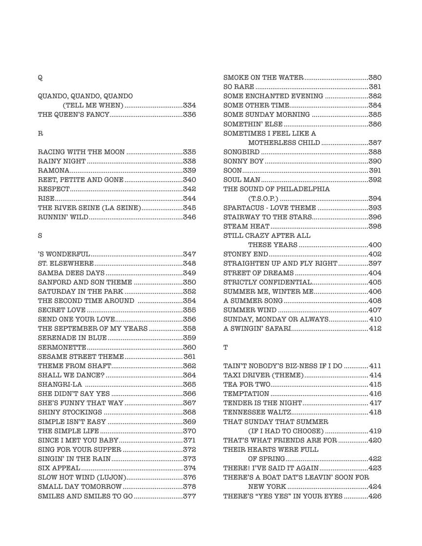 The Real Book - Volume 6 C Instruments Sixth Edition (400 Songs)