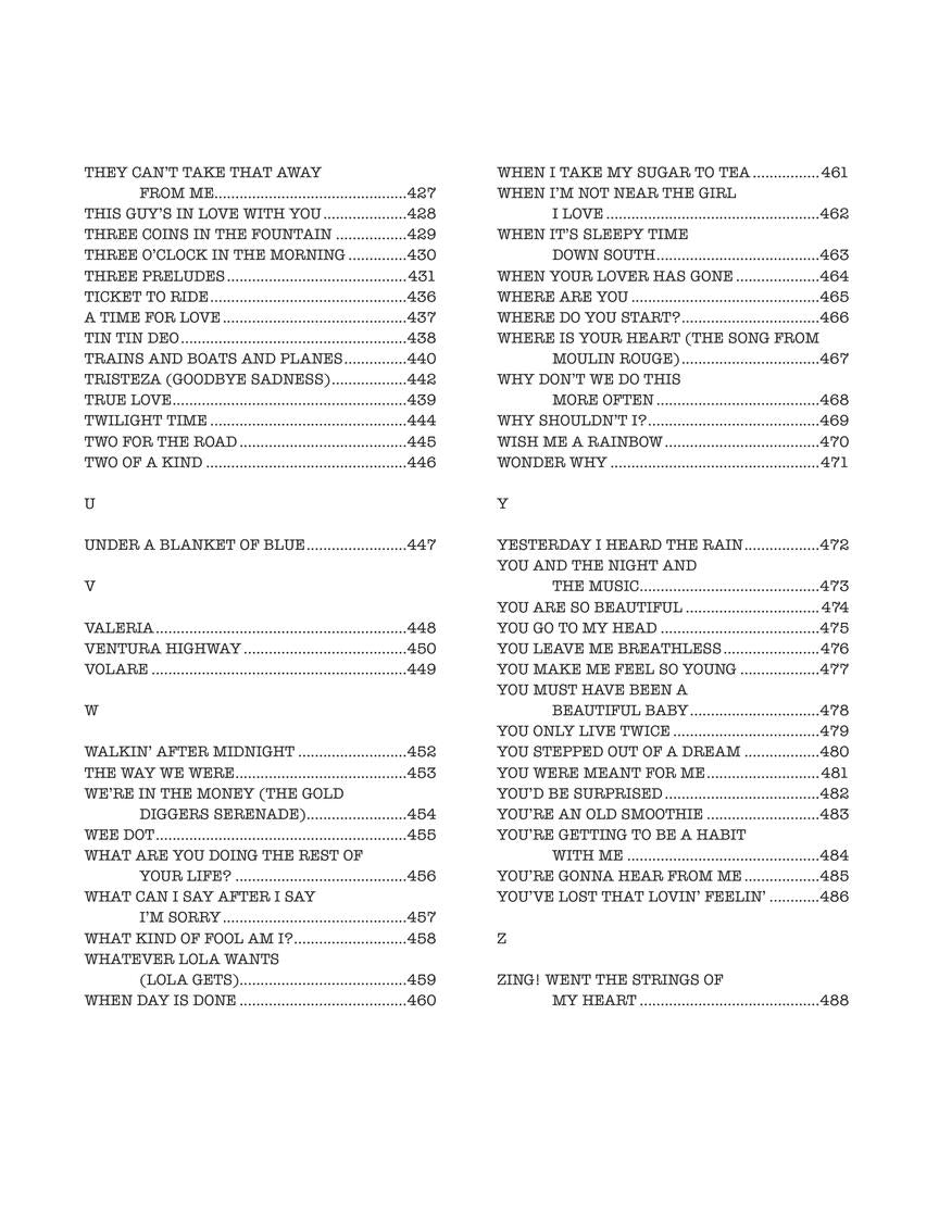The Real Book - Volume 6 C Instruments Sixth Edition (400 Songs)