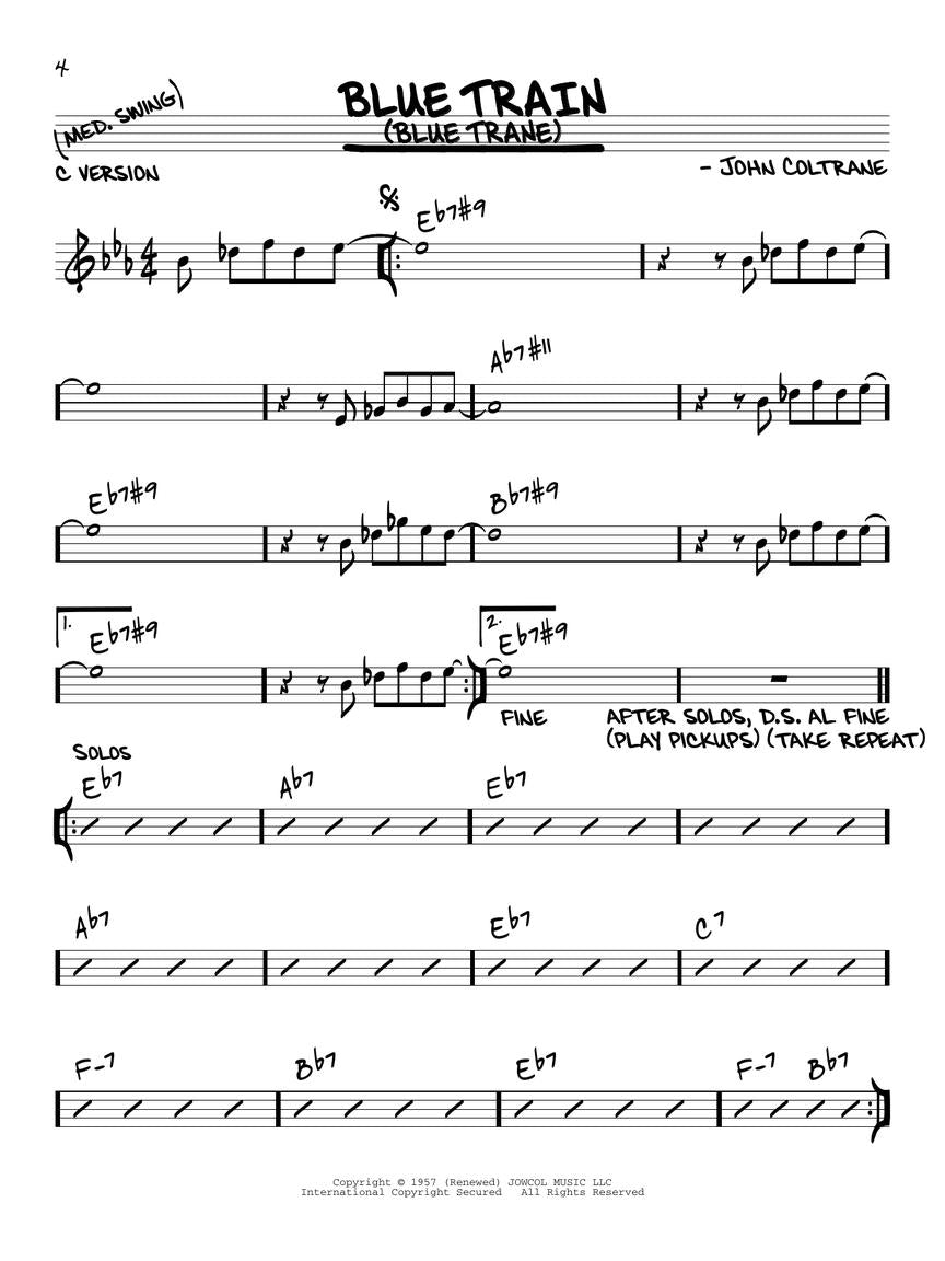 John Coltrane Play Along Volume 11 Book/Ola