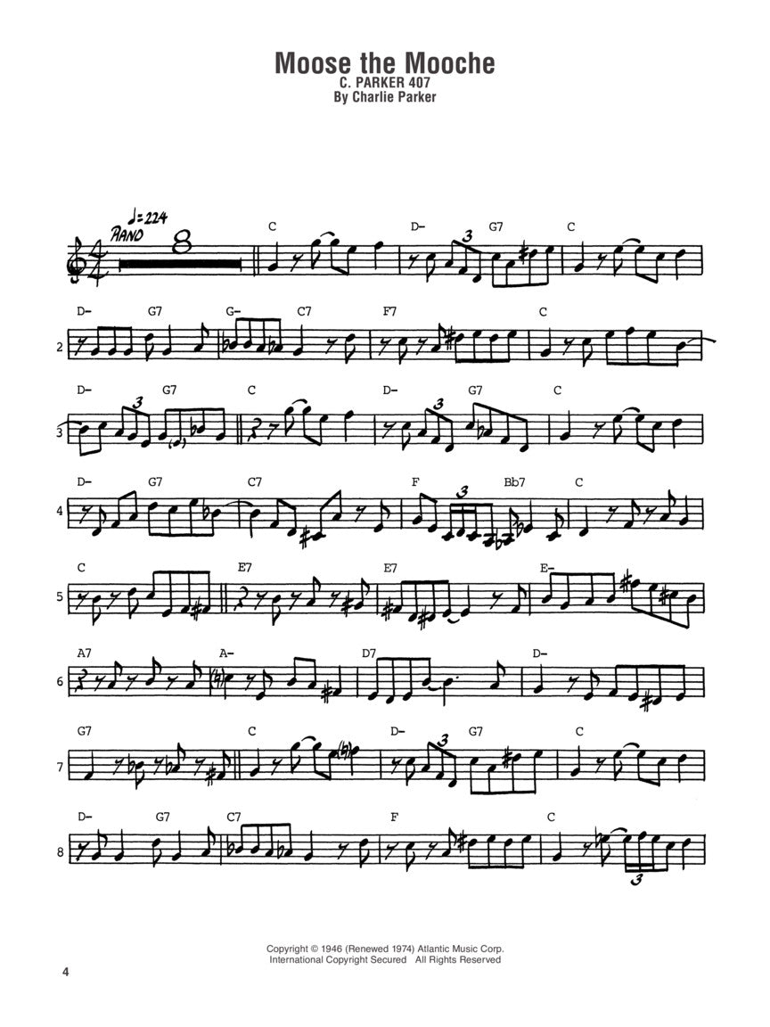 Charlie Parker Omnibook Volume 1 - B Flat Instruments Book/Ola