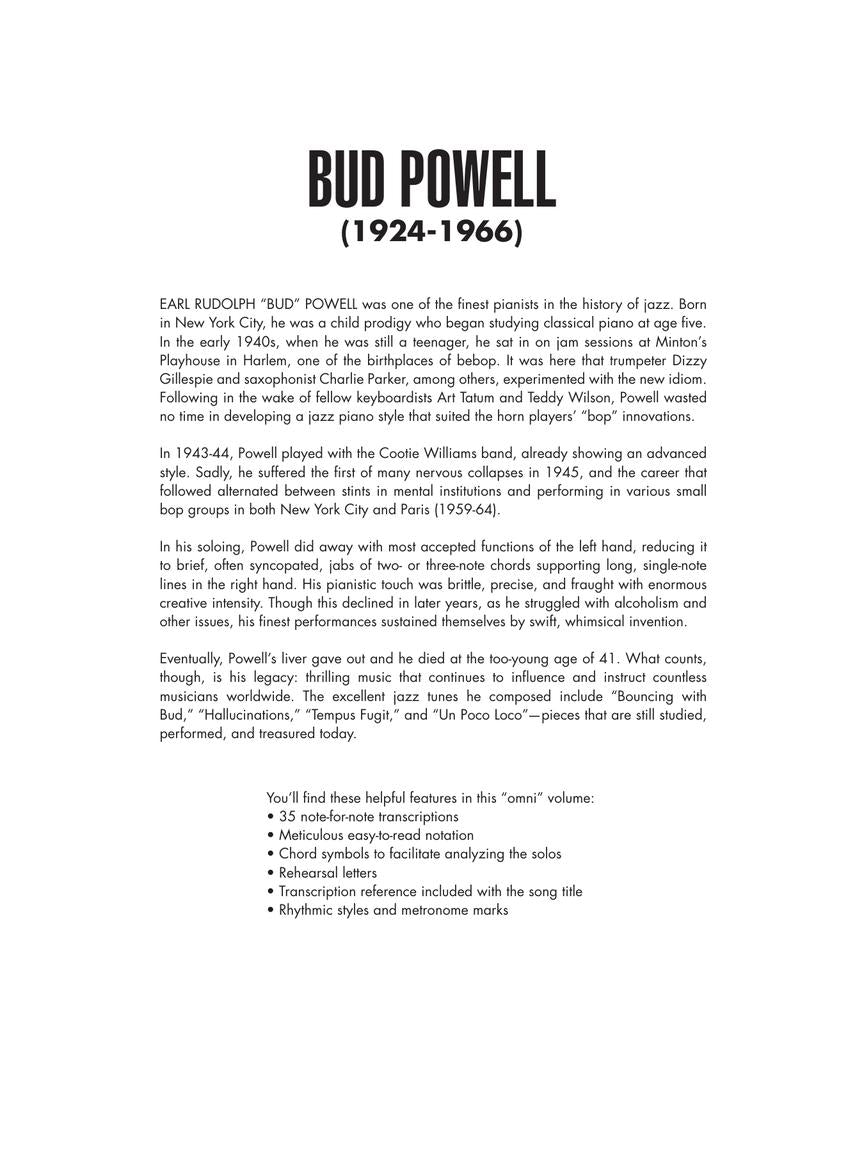 Bud Powell - Omnibook for Piano (35 Songs)