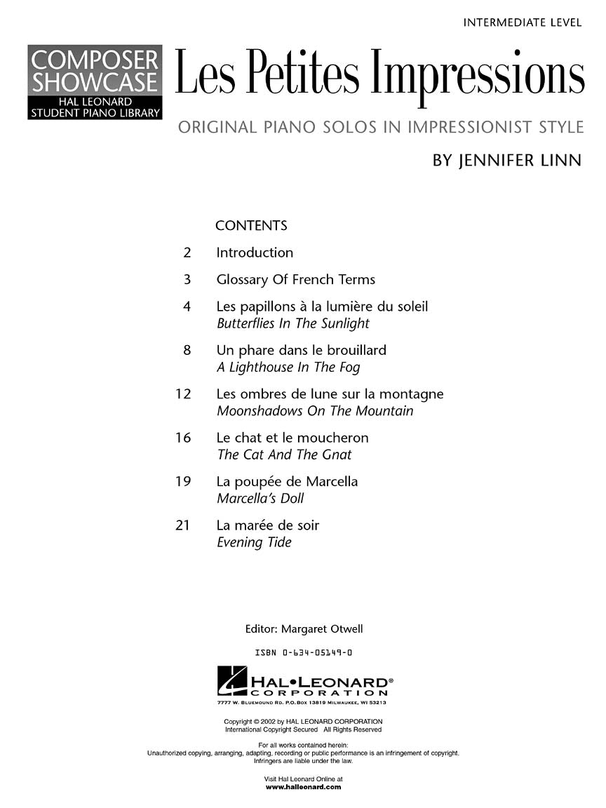 HLSPL Composer Showcase - Les Petites Impressions Book
