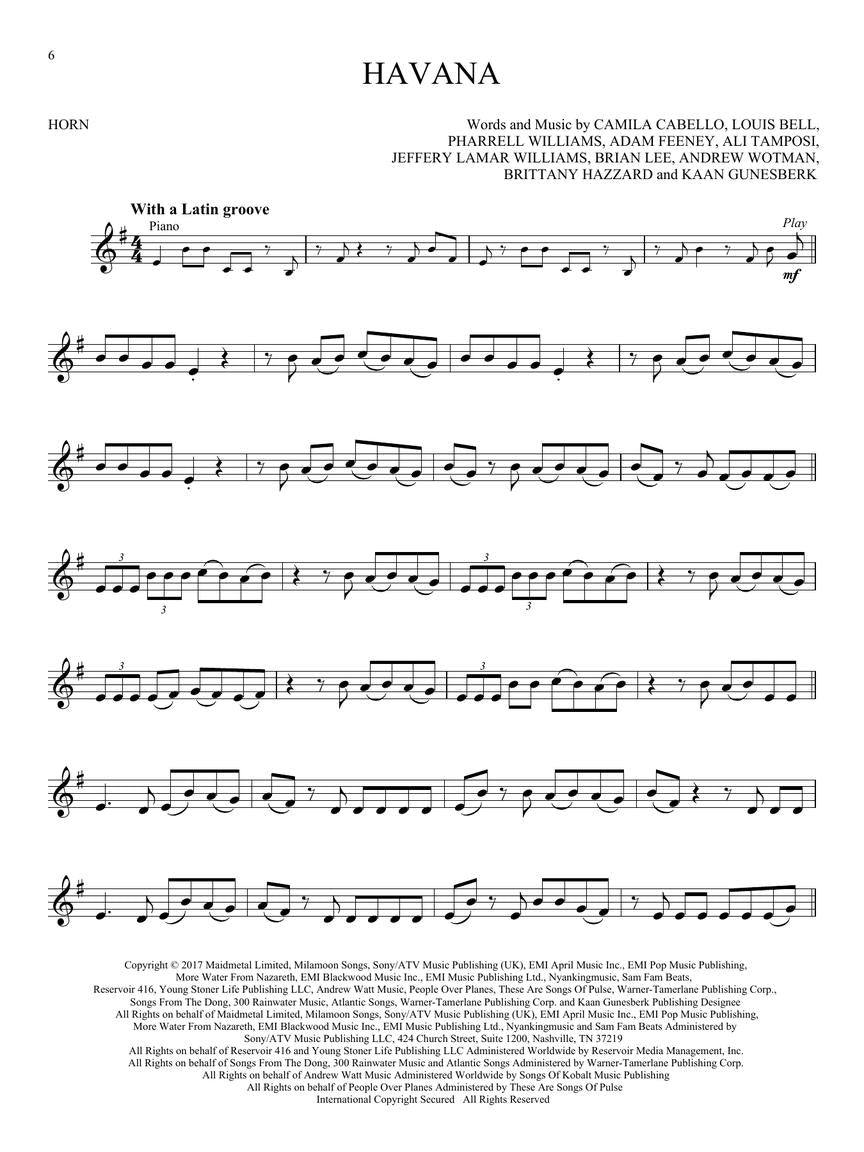 12 Hot Singles For Horn Play Along Book/Ola