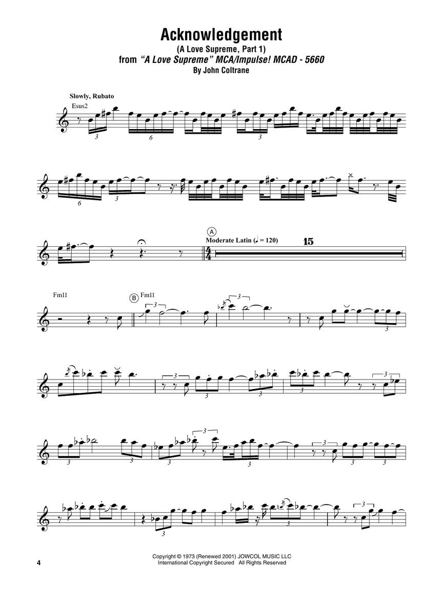 John Coltrane Omnibook For C Instruments