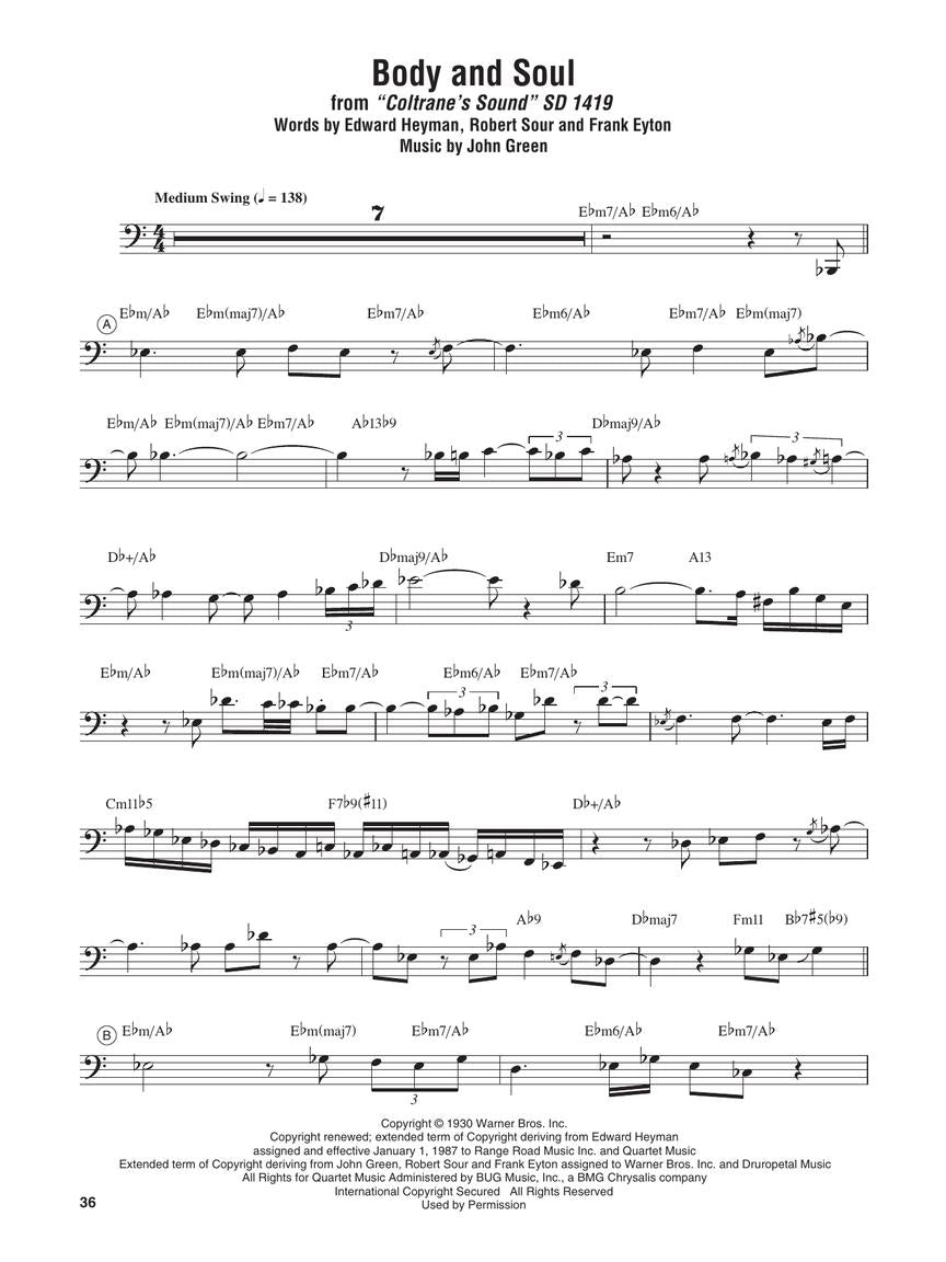John Coltrane Omnibook - Bass Clef Instruments (52 Songs)