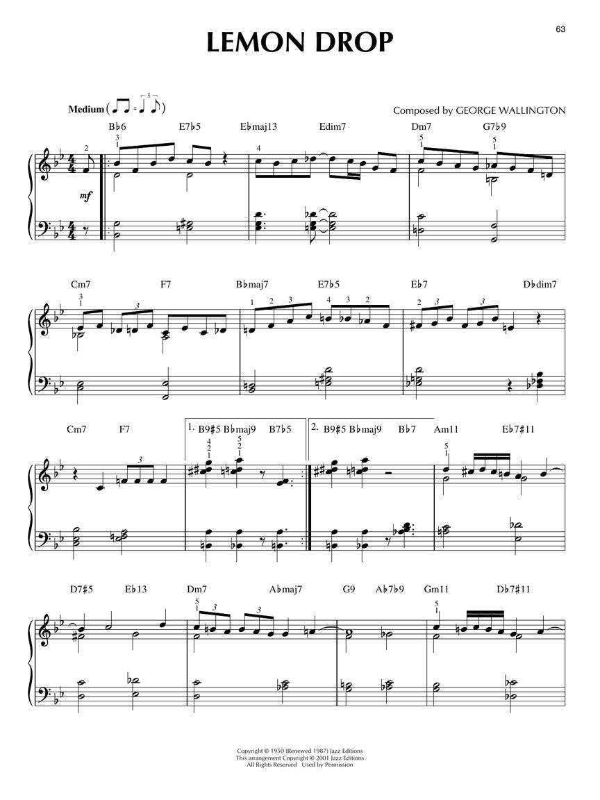 Bebop Jazz -  Jazz Piano Solos Volume 4 2nd Edition Book