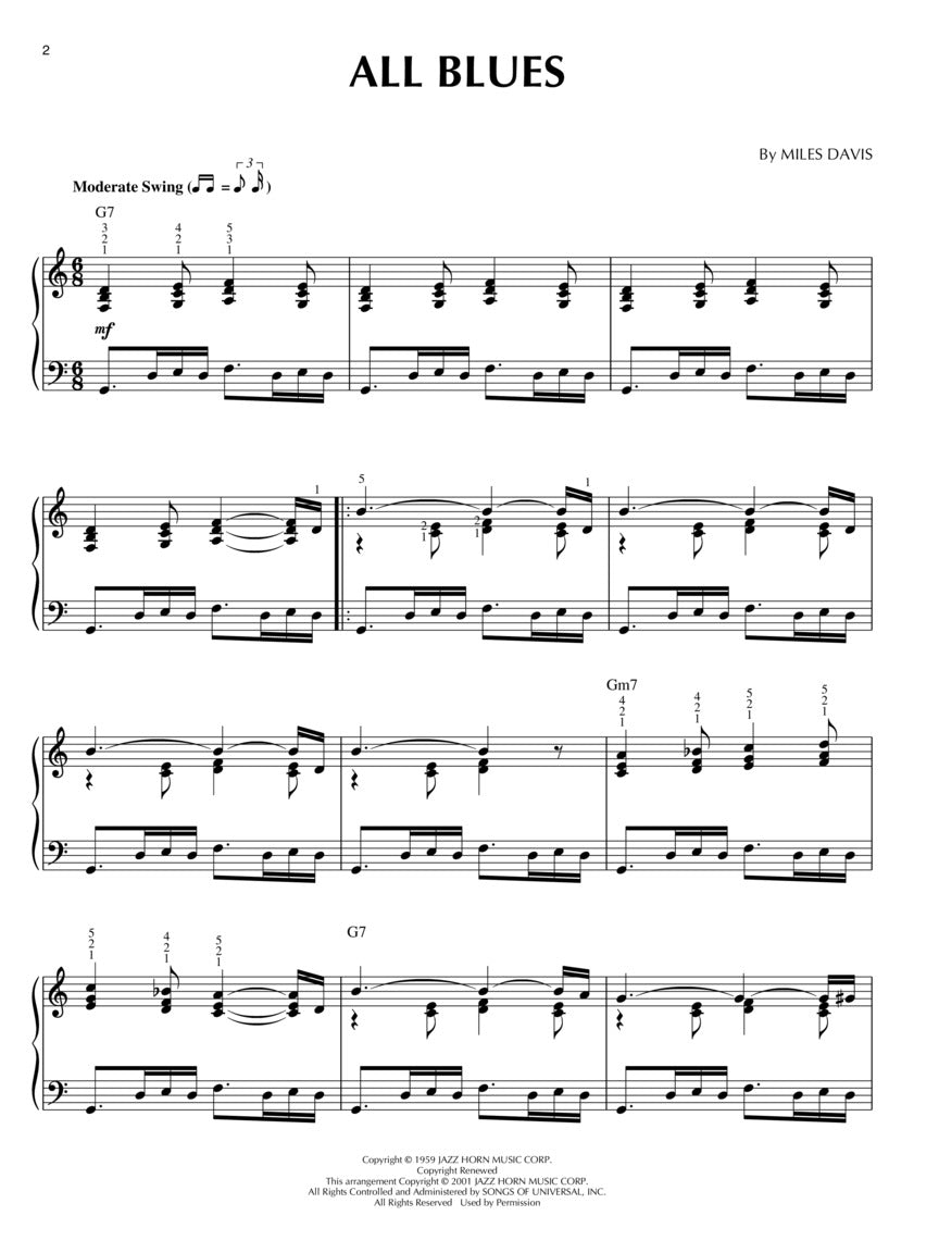 Cool Jazz - Jazz Piano Solos Series Volume 5 Book