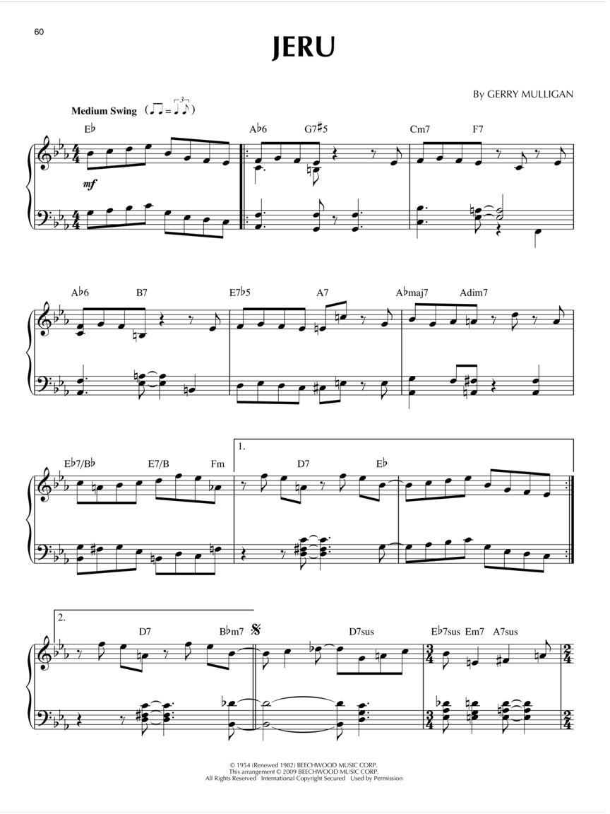 Cool Jazz - Jazz Piano Solos Series Volume 5 Book