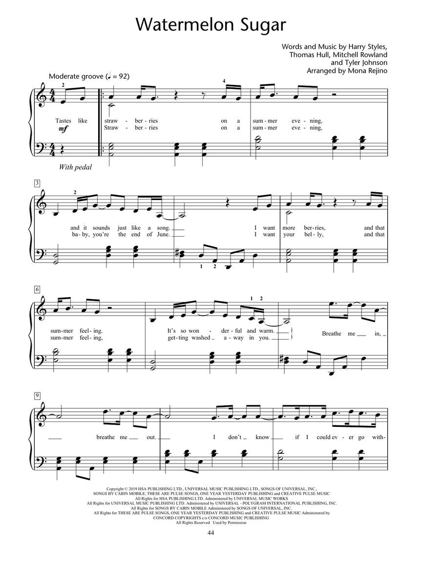 HLSPL - Cool Pop Piano Songbook - 8 Chart Hits for Solo Piano