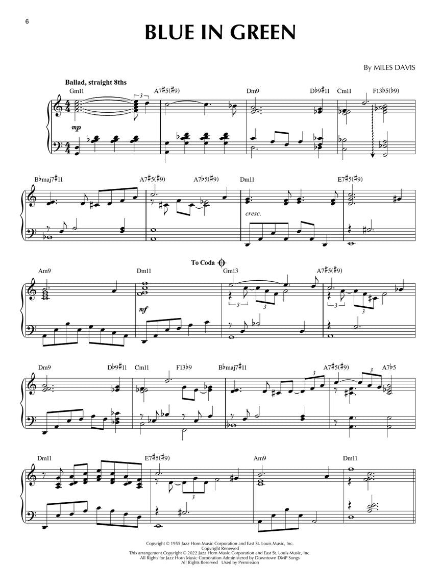 Coffee Table Jazz - Jazz Piano Solos Series Volume 62 Book