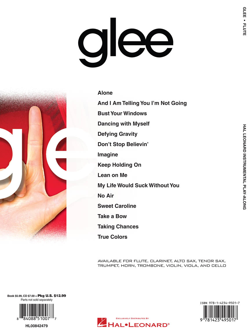 Glee Instrumental Play-Along for Flute Book/Cd