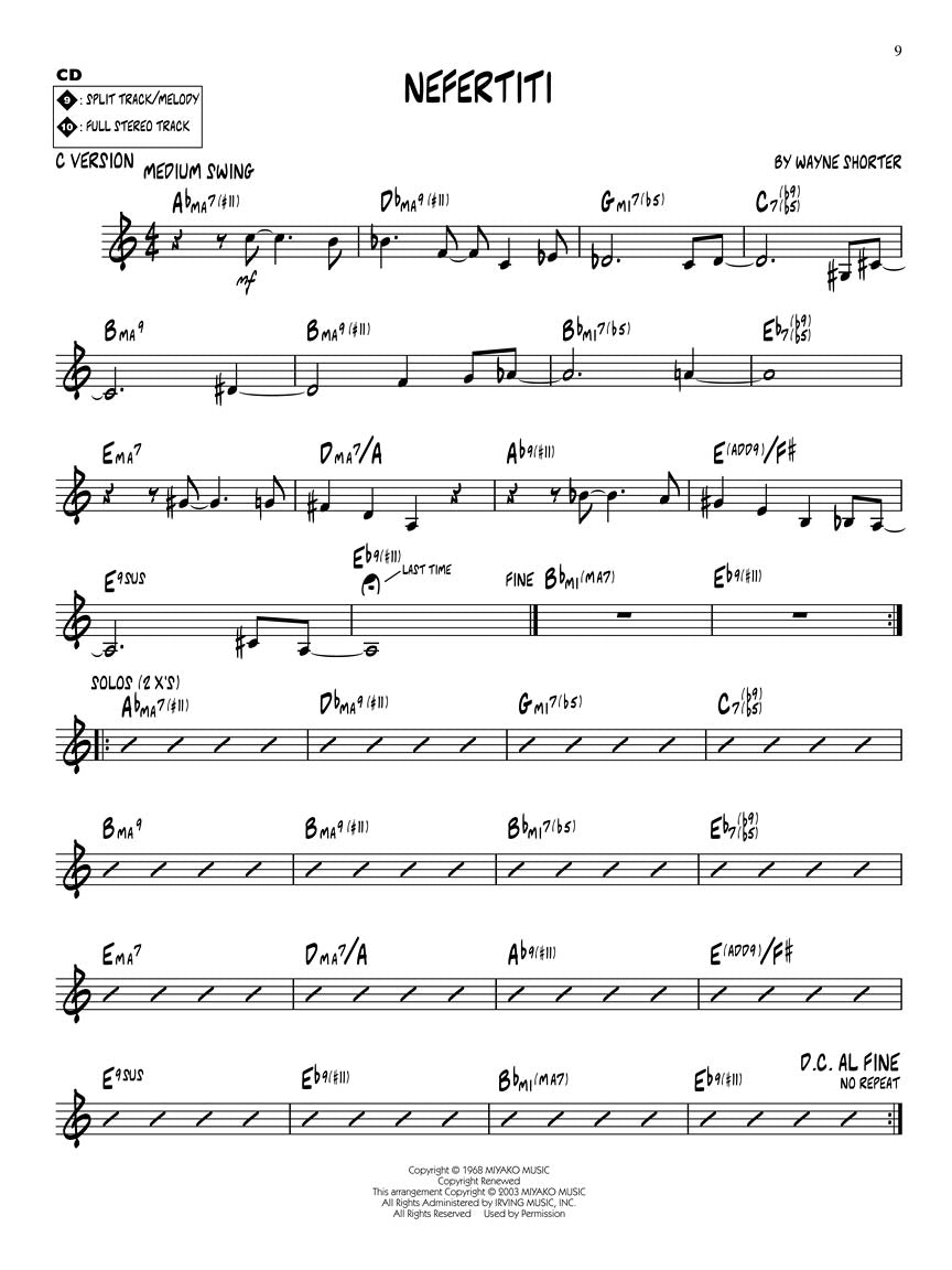 Wayne Shorter - Jazz Play Along Volume 22 Book/Cd