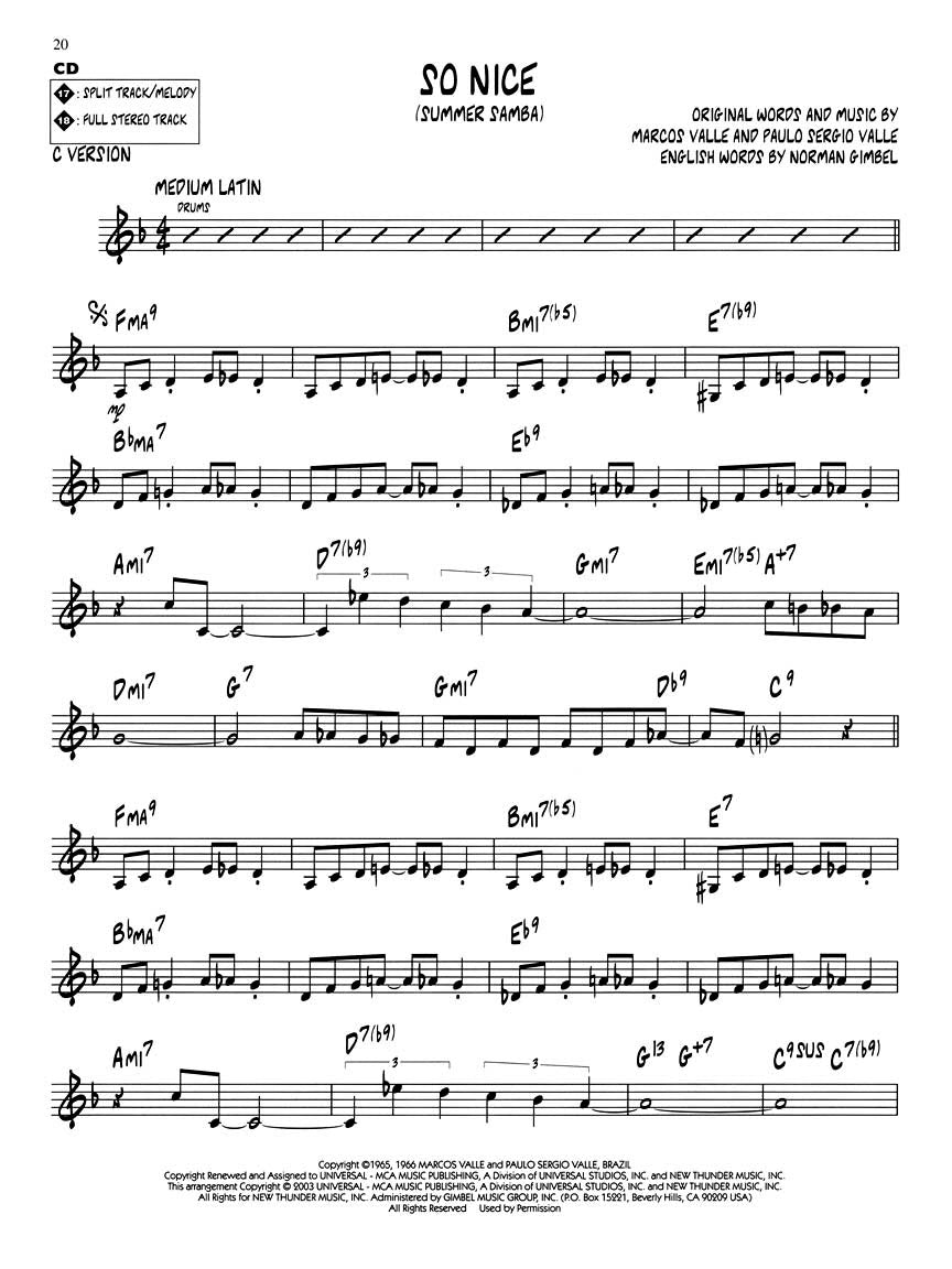 Latin Jazz - Play Along Volume 23 Book/Cd