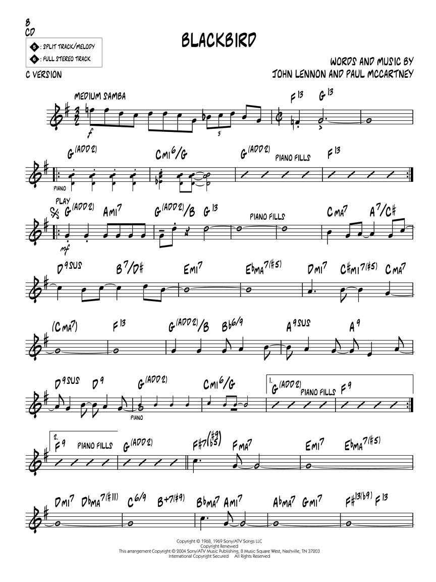 Lennon & McCartney - Jazz Play Along Volume 29 Book/Cd