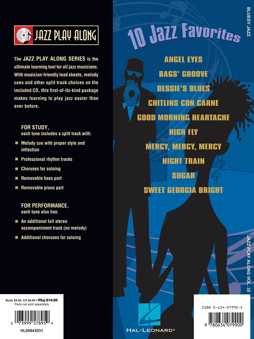 Bluesy Jazz - Jazz Play Along Volume 35 Book/Cd