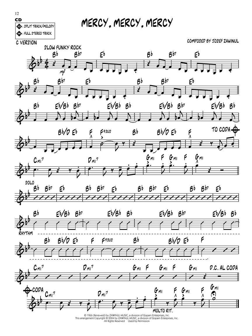 Bluesy Jazz - Jazz Play Along Volume 35 Book/Cd