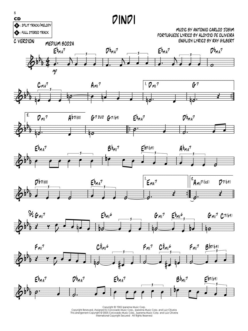 Bossa Nova Jazz Play Along Volume 40 Book/Cd