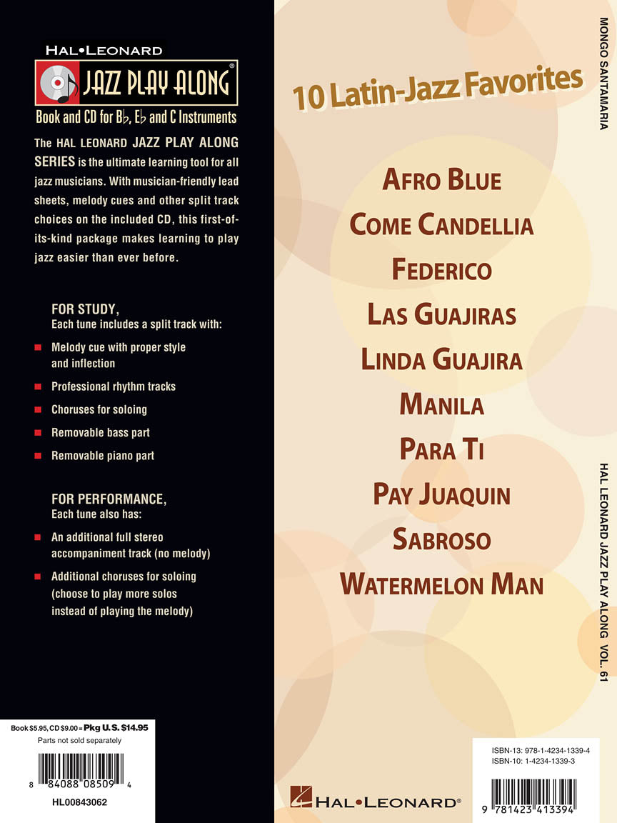 Mongo Santamaria - Jazz Play Along Volume 61 Book/Cd