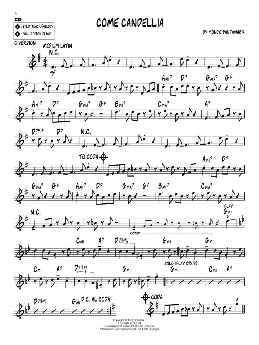 Mongo Santamaria - Jazz Play Along Volume 61 Book/Cd