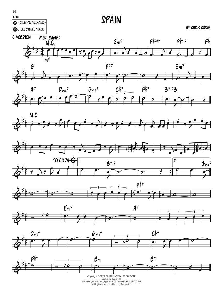 Jazz Rock Fusion - Jazz Play Along Volume 62 Book/Cd