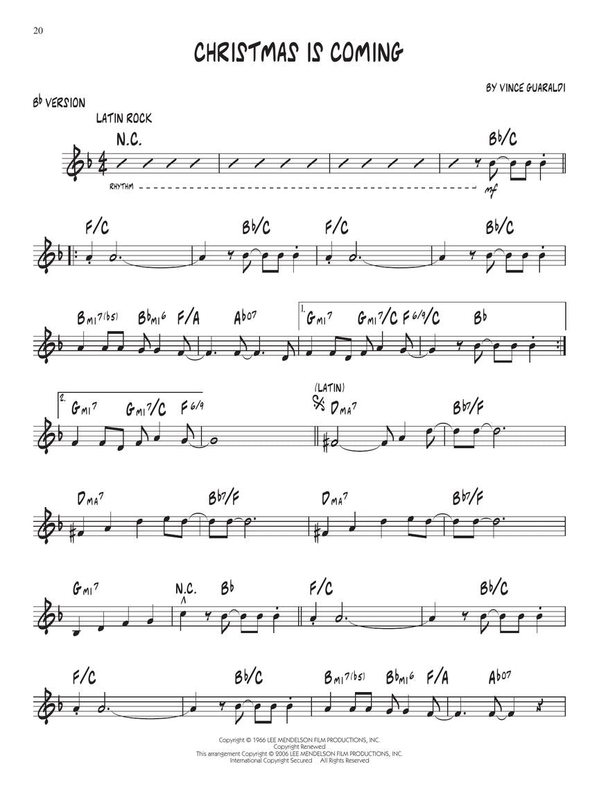 Charlie Brown Christmas - Jazz Play Along Volume 66 Book/Cd