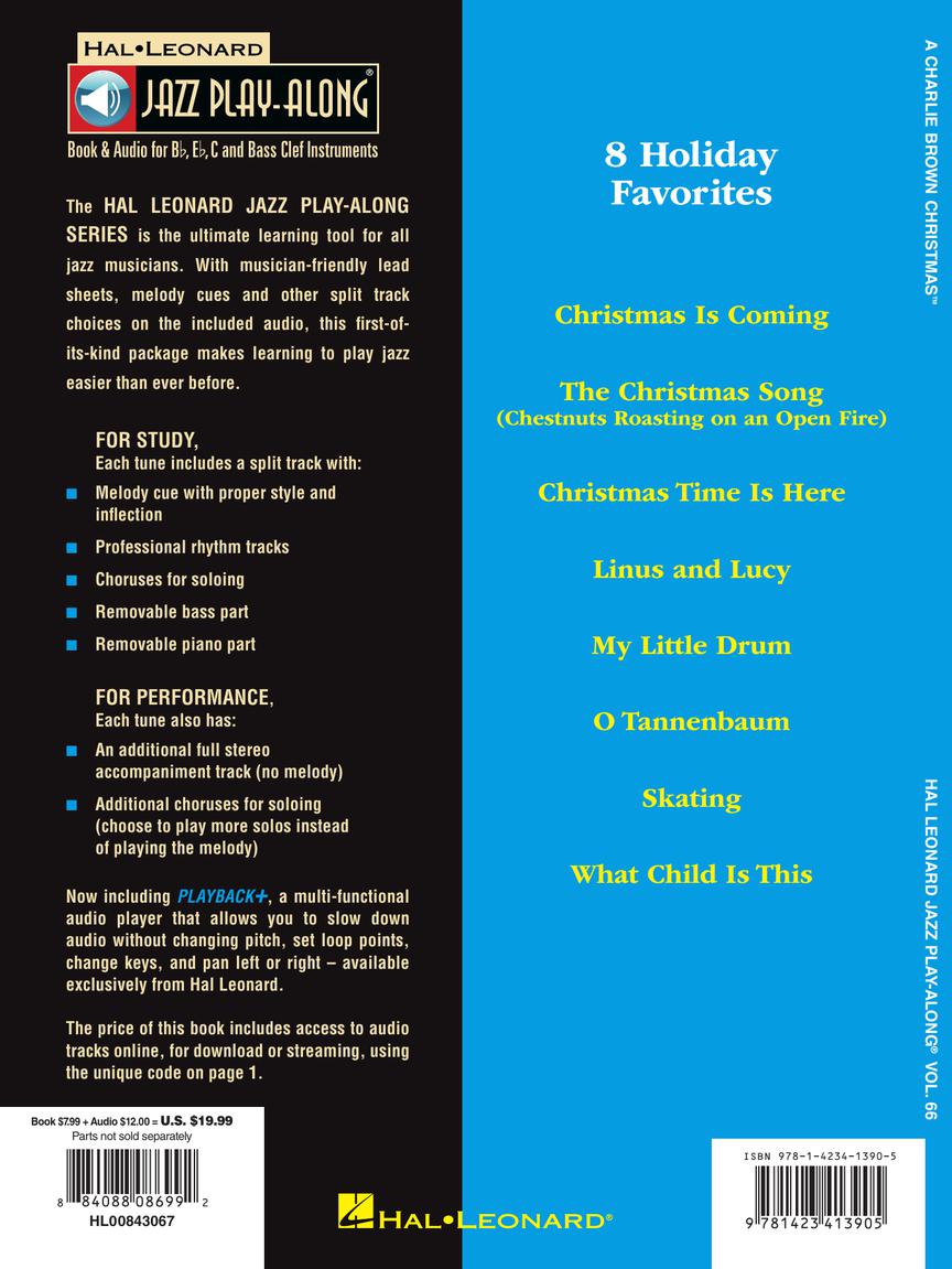 Charlie Brown Christmas - Jazz Play Along Volume 66 Book/Cd