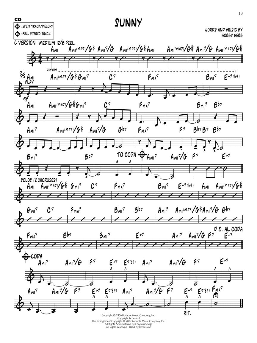 Jazz / Blues - Jazz Play Along Volume 73 Book