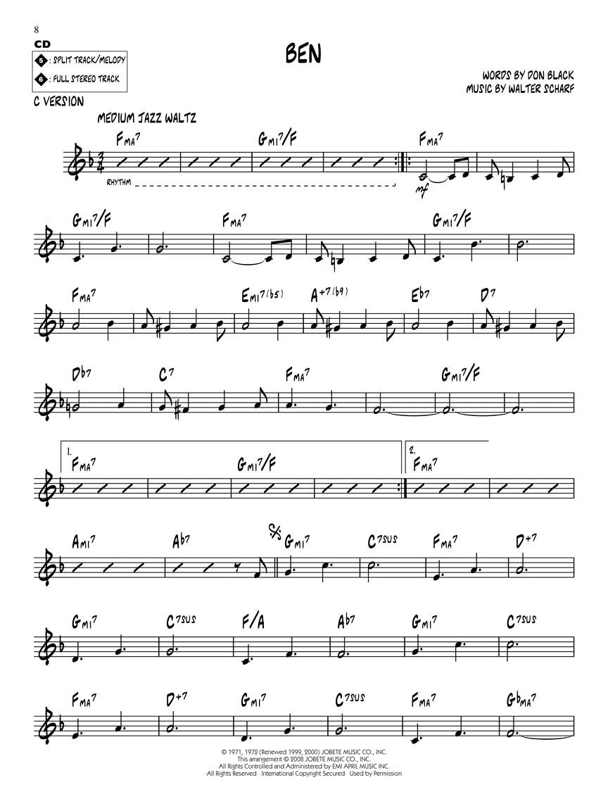 Motown Hits Jazz Play Along Volume 85 Book/Cd