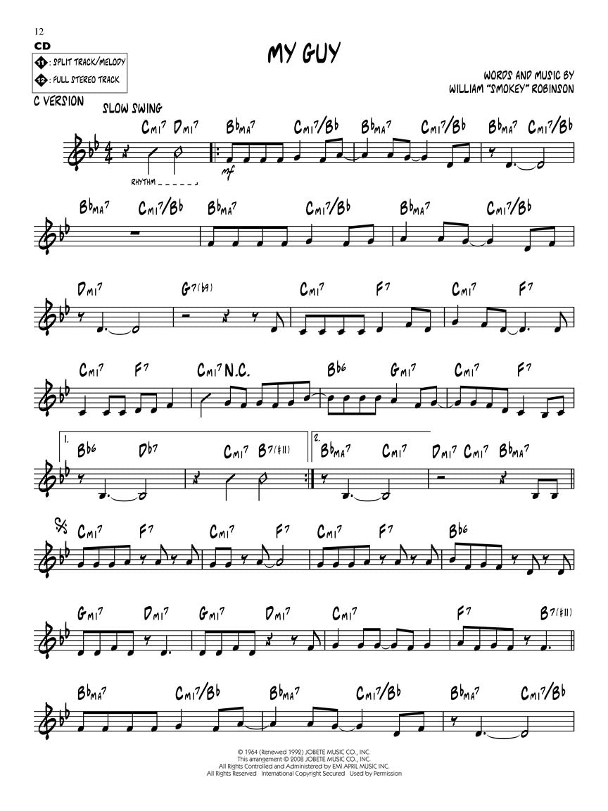 Motown Hits Jazz Play Along Volume 85 Book/Cd