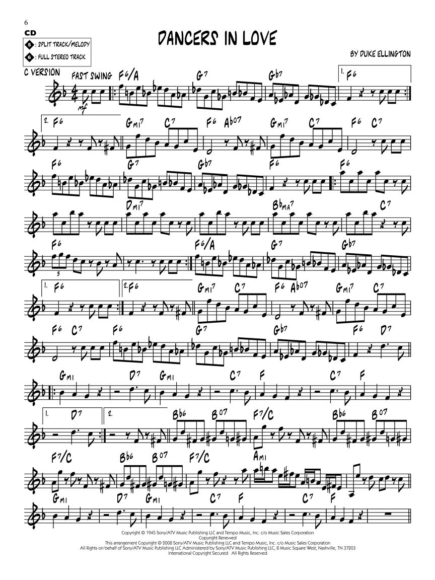 Duke Ellington Favourites Jazz Play Along Volume 88 Book/Cd