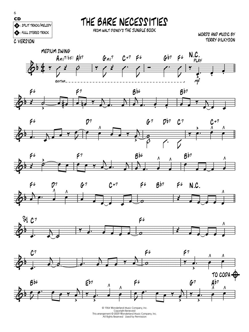 Disney Favorites - Jazz Play Along Volume 93 Book/Cd